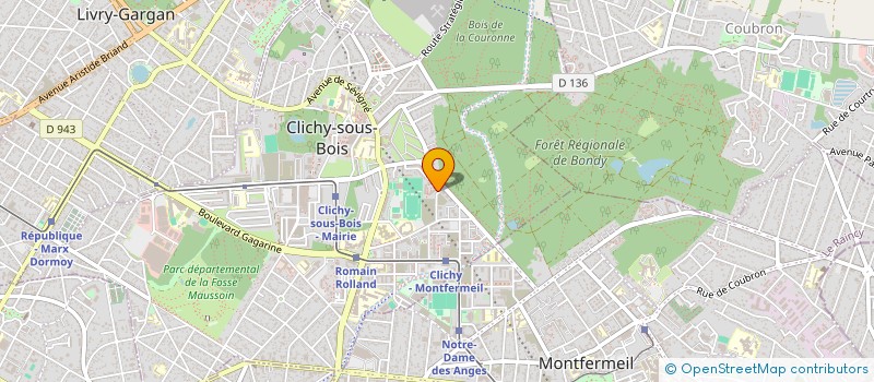 localisation de l'entreprise MADAME RUZUNA MWANZE à CLICHY-SOUS-BOIS