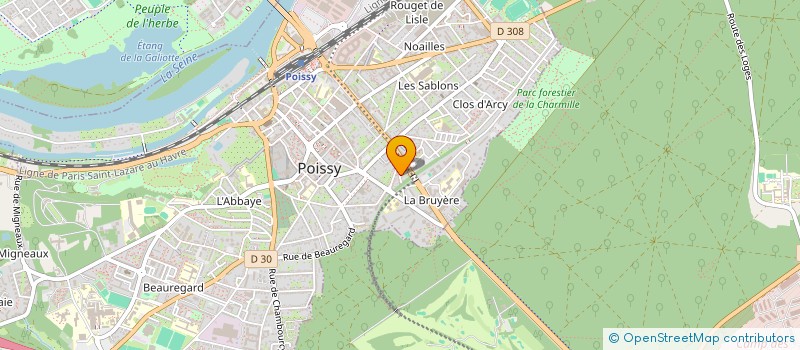 localisation de l'entreprise MADAME RWANE ASHQER  POISSY