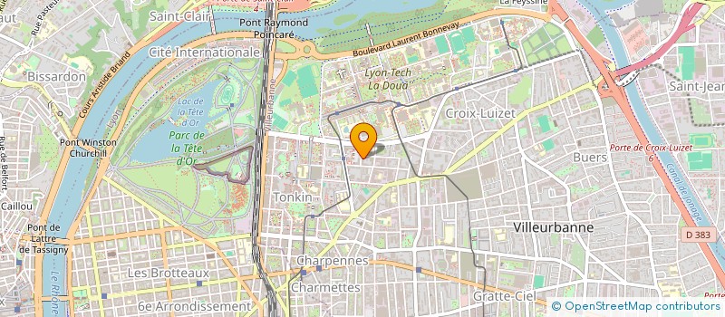 localisation de l'entreprise MADAME RYM HAOUARI  VILLEURBANNE