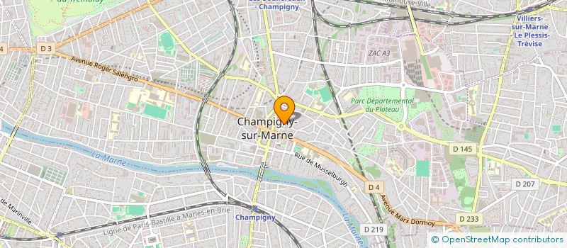 localisation de l'entreprise MADAME RYM OUALI  CHAMPIGNY-SUR-MARNE