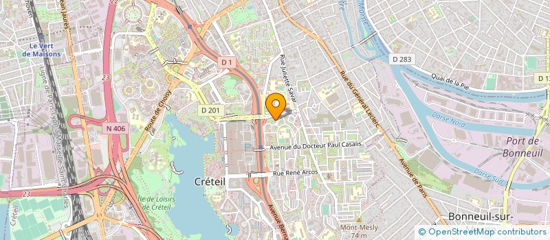 localisation de l'entreprise MADAME RYM TIBERGUENT  CRETEIL