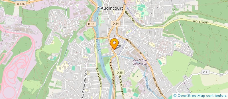 localisation de l'entreprise MADAME RYME ZOUGGARI  AUDINCOURT