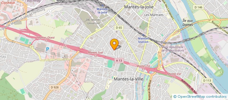 localisation de l'entreprise MADAME RYNETTE TEVI  MANTES-LA-VILLE