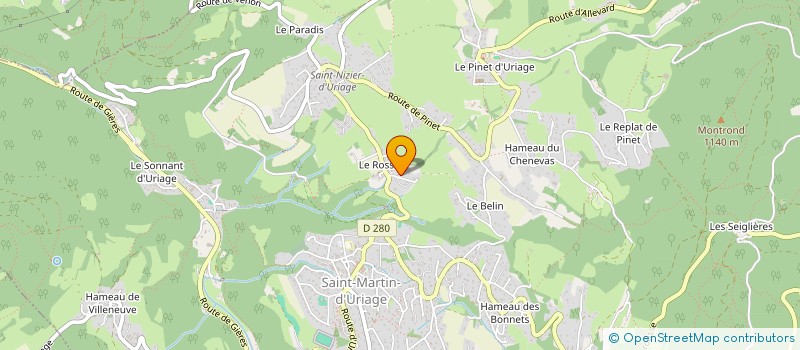 localisation de l'entreprise MADAME RYO WAKANA  SAINT-MARTIN-D'URIAGE