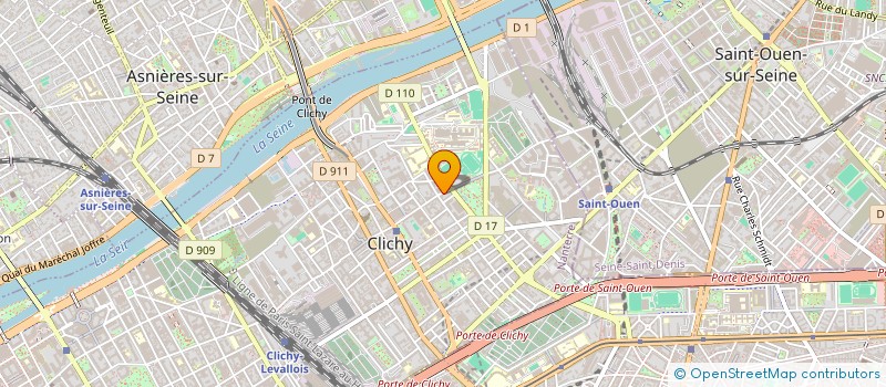localisation de l'entreprise MADAME RYOKO HAGIWARA  CLICHY