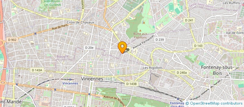localisation de l'entreprise MADAME S BLOSSIER à FONTENAY-SOUS-BOIS