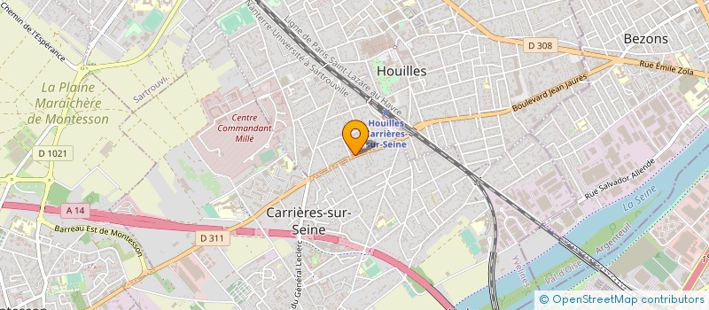 localisation de l'entreprise MADAME S GUILLAUME  HOUILLES