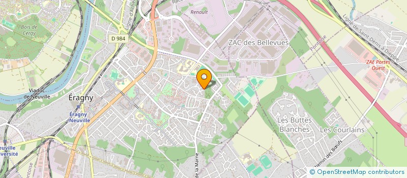 localisation de l'entreprise MADAME S RADIVOJVIC à ERAGNY