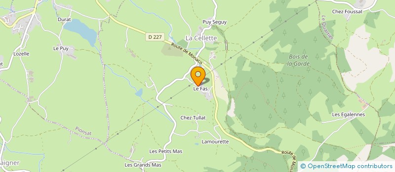 localisation de l'entreprise MADAME SAAD SOULIMANI  LA CELLETTE