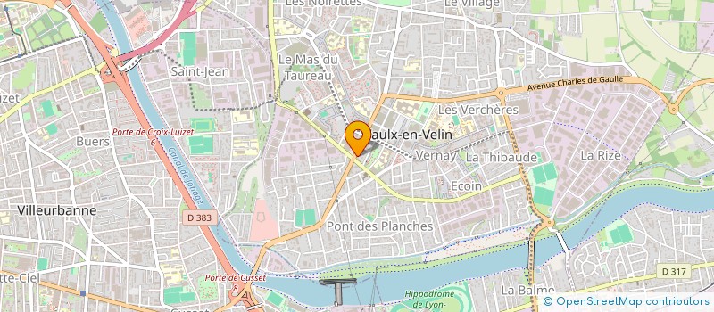 localisation de l'entreprise MADAME SAADA HADDAR  VAULX-EN-VELIN