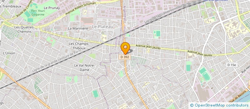 localisation de l'entreprise MADAME SAADATI MHADJOU  ARGENTEUIL