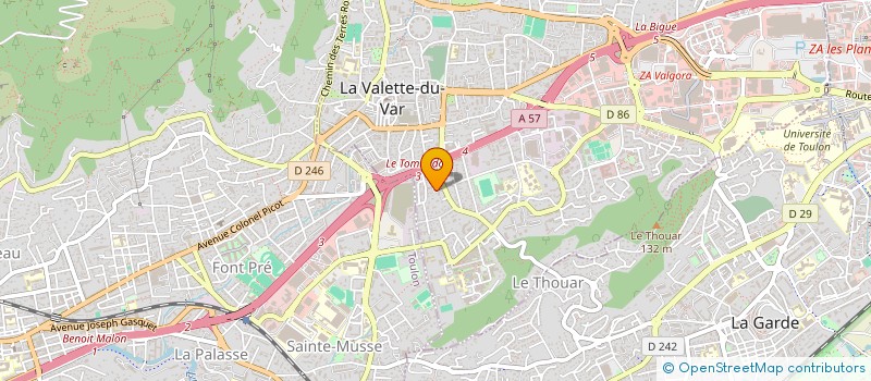 localisation de l'entreprise MADAME SAADIA AGHEZAF à LA VALETTE-DU-VAR