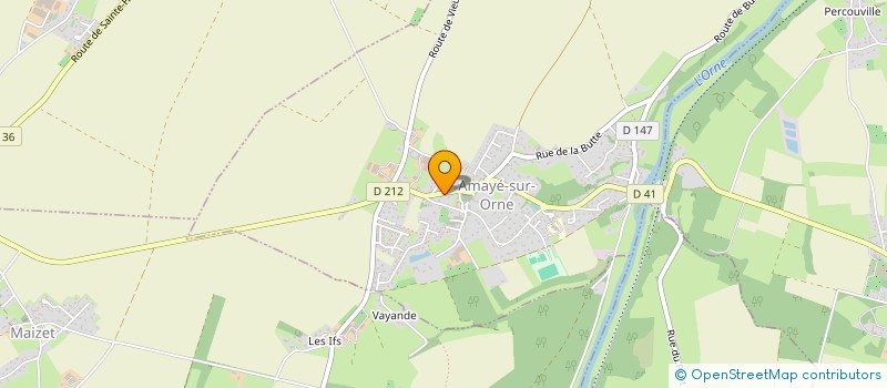 localisation de l'entreprise MADAME SAADIA AGOURAM  AMAYE-SUR-ORNE