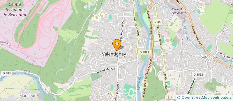 localisation de l'entreprise MADAME SAADIA ANAJGUAR  VALENTIGNEY