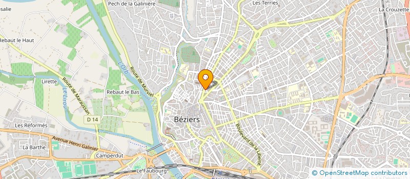 localisation de l'entreprise MADAME SAADIA BENABDERRAHMANE  BEZIERS