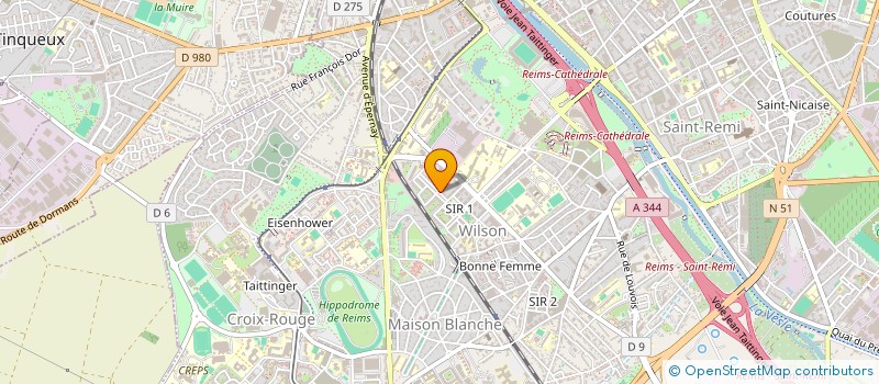 localisation de l'entreprise MADAME SAADIA DOUGOUCHOU TAHAR  REIMS