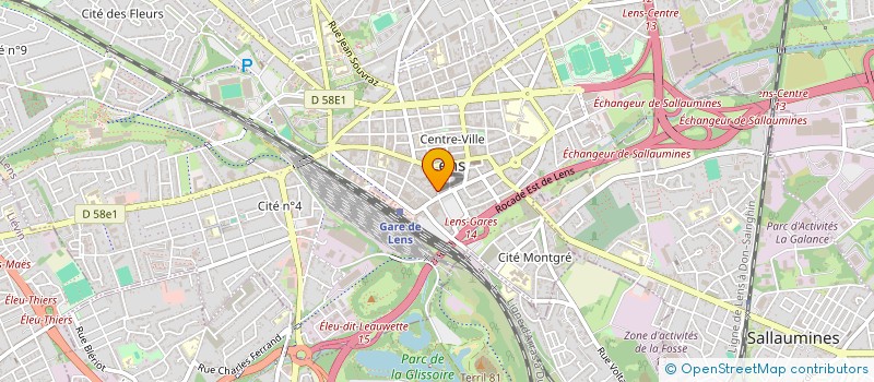 localisation de l'entreprise MADAME SAADIA HARBALI  LENS