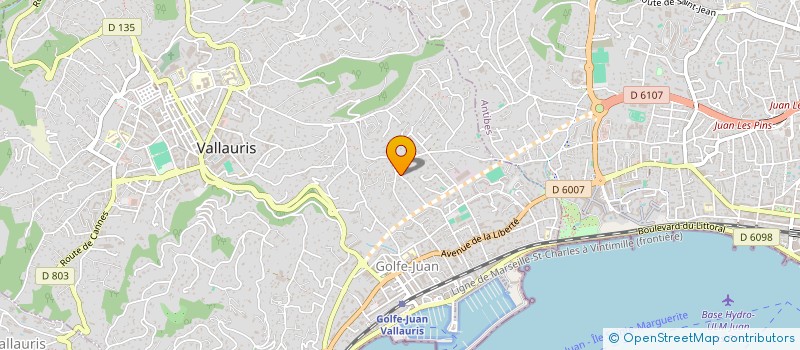 localisation de l'entreprise MADAME SAADIA NAOUI  VALLAURIS