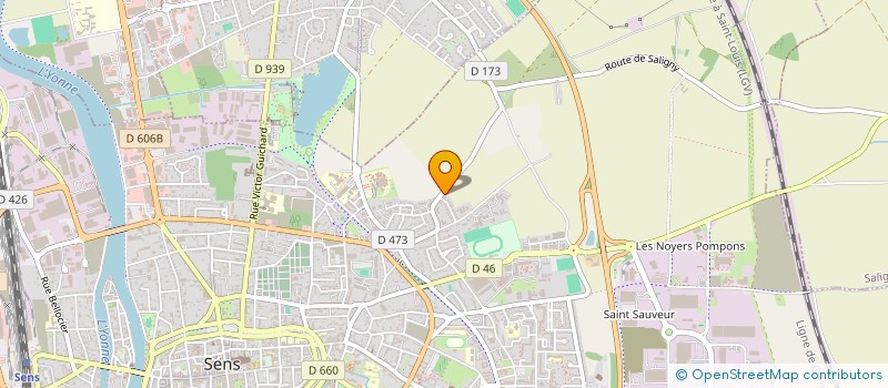 localisation de l'entreprise MADAME SAADIA OUALLA  SENS