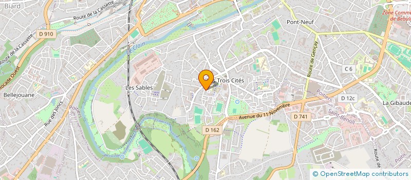 localisation de l'entreprise MADAME SAADIA RACHAD  POITIERS