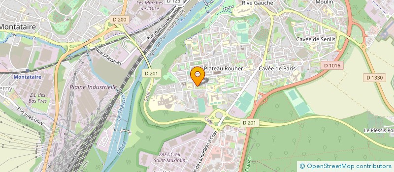 localisation de l'entreprise MADAME SAADIA ZIYAD  CREIL