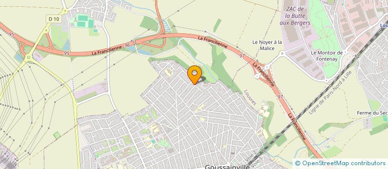 localisation de l'entreprise MADAME SAANA BECHAR  GOUSSAINVILLE