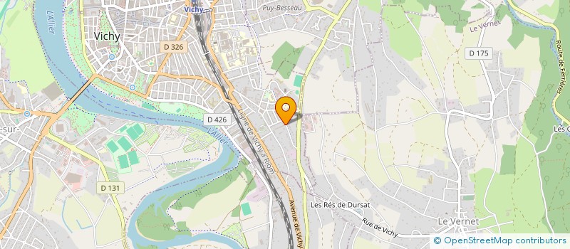 localisation de l'entreprise MADAME SABA AEINFAR à VICHY