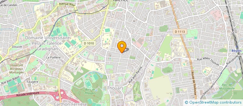 localisation de l'entreprise MADAME SABA REBAI  TALENCE