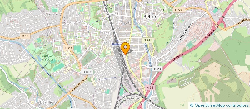 localisation de l'entreprise MADAME SABAH AFKIR à BELFORT