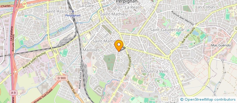 localisation de l'entreprise MADAME SABAH ASRI  PERPIGNAN