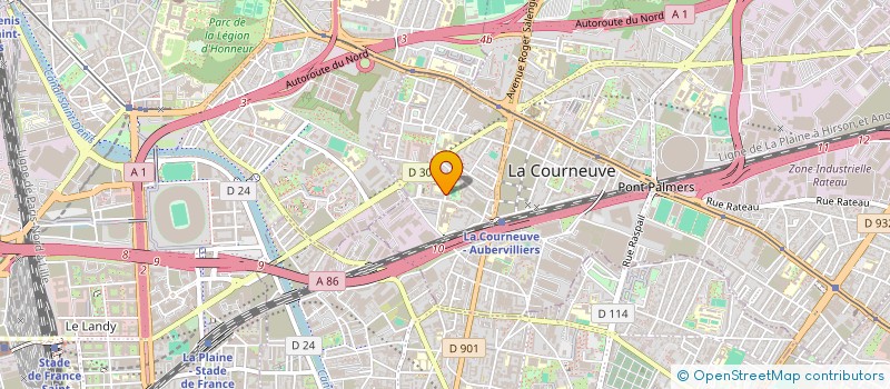 localisation de l'entreprise MADAME SABAH BELFETNI à LA COURNEUVE