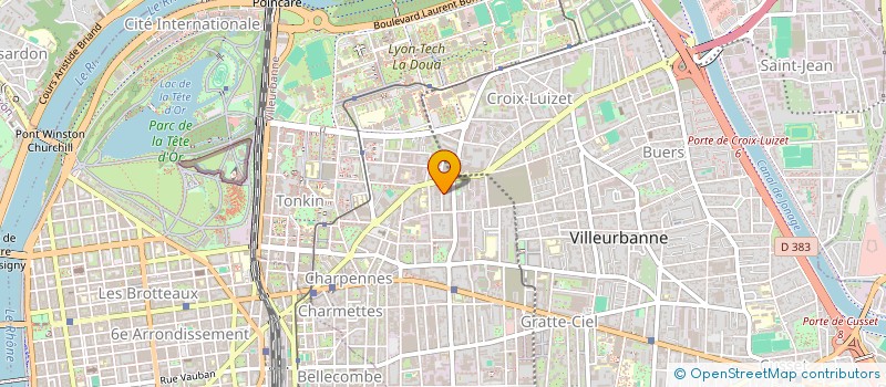 localisation de l'entreprise MADAME SABAH BENLAMRI  VILLEURBANNE