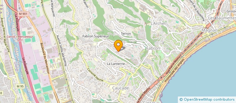 localisation de l'entreprise MADAME SABAH BIDI à NICE