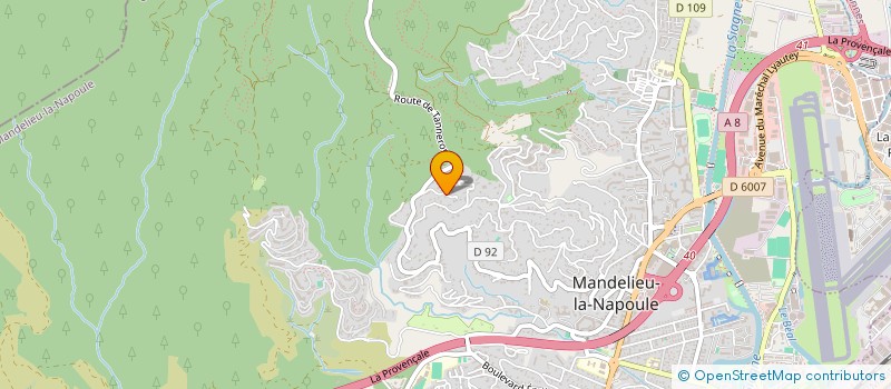 localisation de l'entreprise MADAME SABAH MELIANI  MANDELIEU-LA-NAPOULE