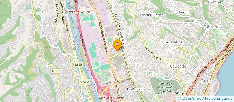 localisation de l'entreprise MADAME SABAH MERABET à NICE