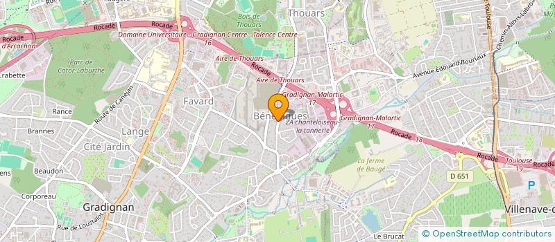 localisation de l'entreprise MADAME SABAH MILAOUI à GRADIGNAN