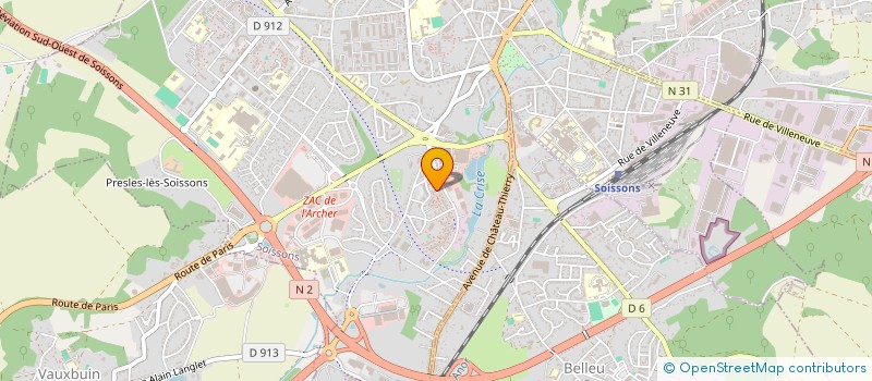 localisation de l'entreprise MADAME SABAH MOUTAOUALLI à SOISSONS
