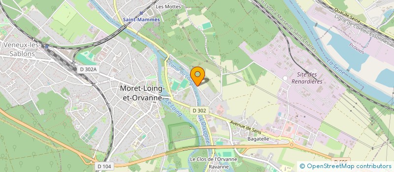 localisation de l'entreprise MADAME SABAH SAIDI  MORET-LOING-ET-ORVANNE