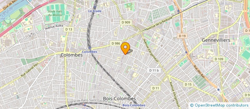 localisation de l'entreprise MADAME SABAH SERHANE à BOIS-COLOMBES