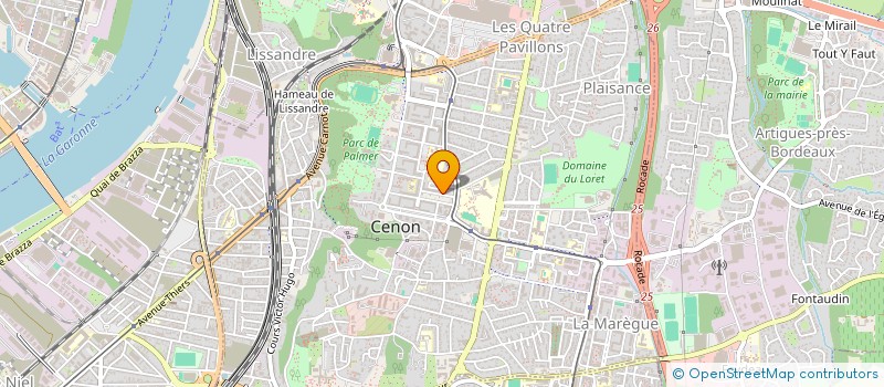 localisation de l'entreprise MADAME SABAH SOUFI à CENON