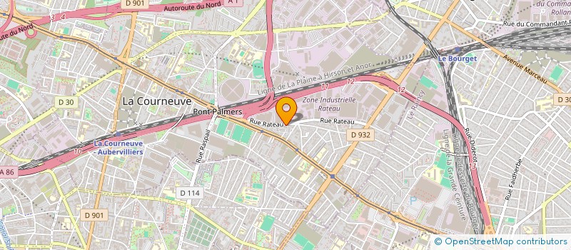 localisation de l'entreprise MADAME SABANA HAPPY  LA COURNEUVE