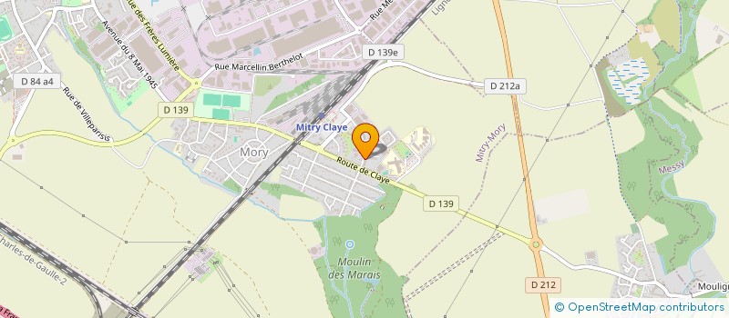 localisation de l'entreprise MADAME SABIHA CHABNI  MITRY-MORY