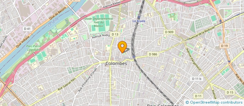 localisation de l'entreprise MADAME SABIHAH ISSAC ISMAEL à COLOMBES