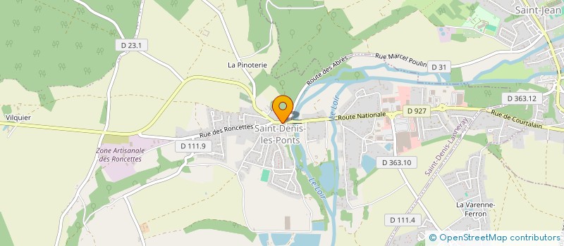 localisation de l'entreprise MADAME SABIN BELLOC à SAINT-DENIS-LANNERAY