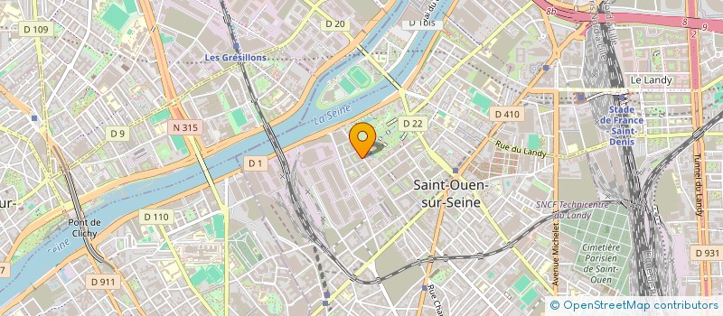 localisation de l'entreprise MADAME SABINA AGHAYEVA à SAINT-OUEN-SUR-SEINE