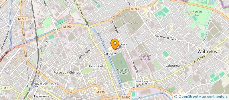 localisation de l'entreprise MADAME SABINA DO ROSARIO BORGES  ROUBAIX