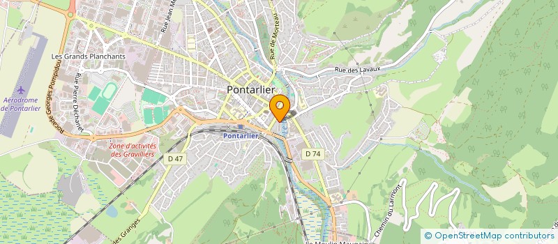 localisation de l'entreprise MADAME SABINA DORSAZ  PONTARLIER