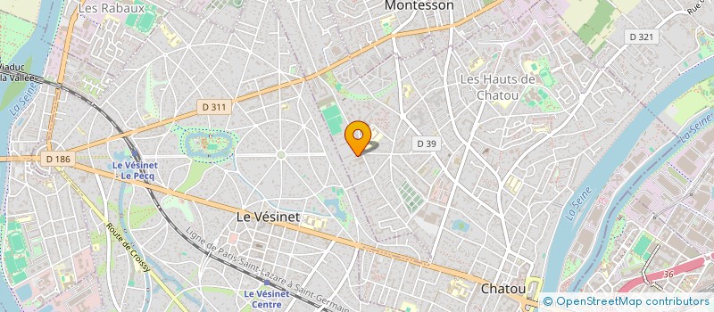 localisation de l'entreprise MADAME SABINA OUARIROU  CHATOU