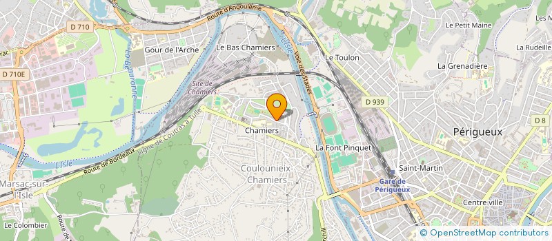 localisation de l'entreprise MADAME SABINA RADOVANOVIC  COULOUNIEIX-CHAMIERS