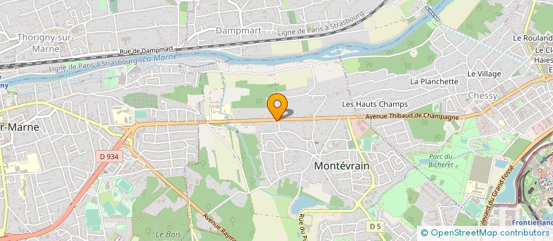 localisation de l'entreprise MADAME SABINA STARNAWSKA  MONTEVRAIN